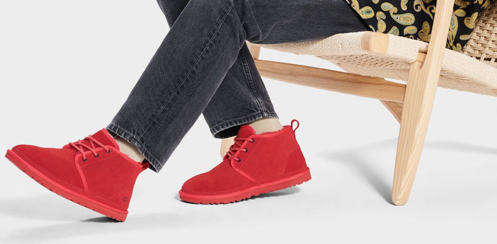 Ugg Chukka Boot Mens - Ugg Neumel Red - 059LERFYA